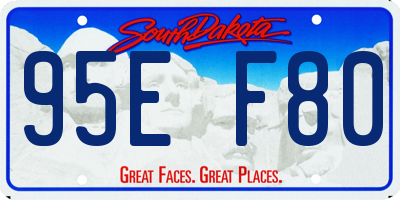 SD license plate 95EF80