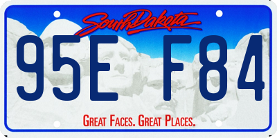 SD license plate 95EF84