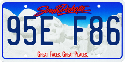 SD license plate 95EF86