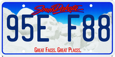 SD license plate 95EF88