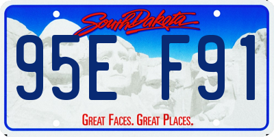 SD license plate 95EF91