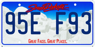 SD license plate 95EF93