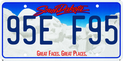 SD license plate 95EF95