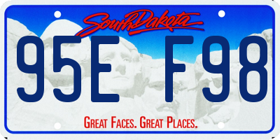 SD license plate 95EF98