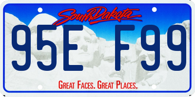 SD license plate 95EF99