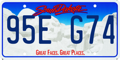 SD license plate 95EG74
