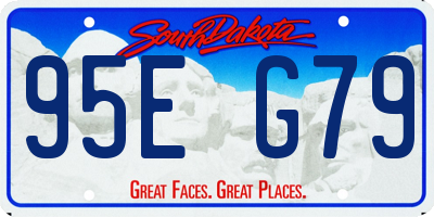 SD license plate 95EG79