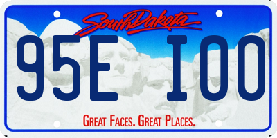 SD license plate 95EI00