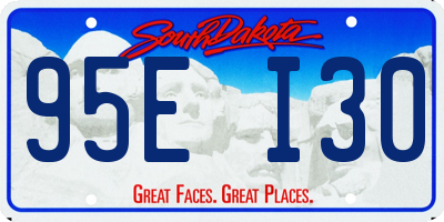 SD license plate 95EI30