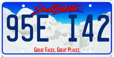 SD license plate 95EI42