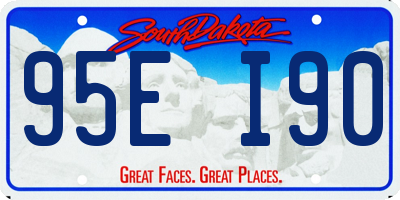 SD license plate 95EI90