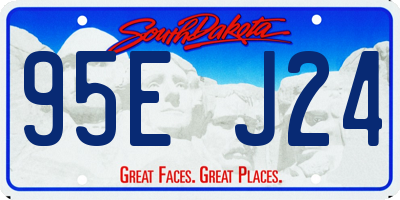 SD license plate 95EJ24