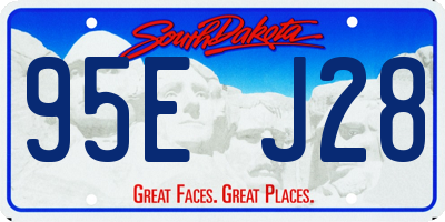 SD license plate 95EJ28