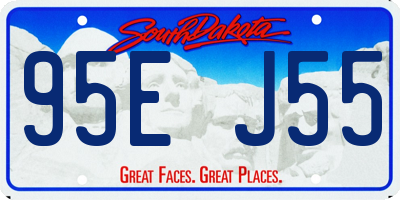 SD license plate 95EJ55