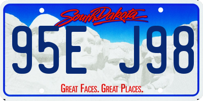 SD license plate 95EJ98