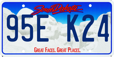 SD license plate 95EK24