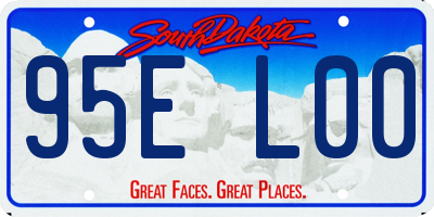 SD license plate 95EL00