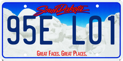 SD license plate 95EL01