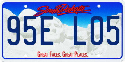 SD license plate 95EL05