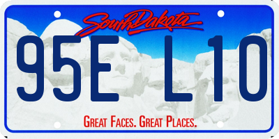 SD license plate 95EL10