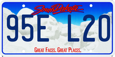 SD license plate 95EL20