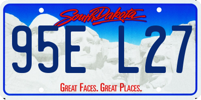 SD license plate 95EL27