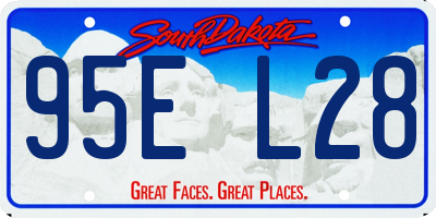 SD license plate 95EL28