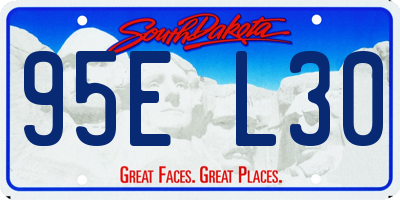 SD license plate 95EL30