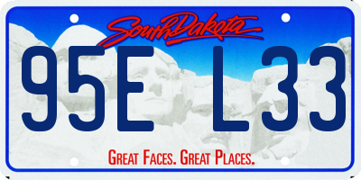 SD license plate 95EL33
