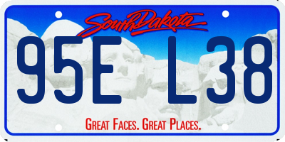 SD license plate 95EL38