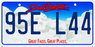SD license plate 95EL44