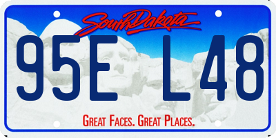 SD license plate 95EL48