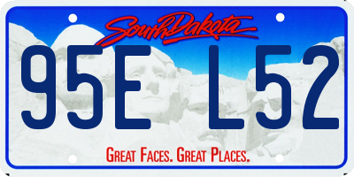 SD license plate 95EL52
