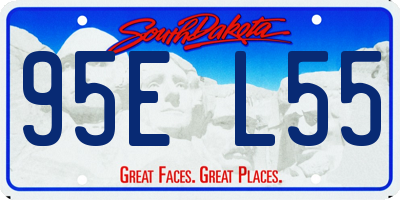SD license plate 95EL55