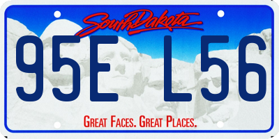 SD license plate 95EL56