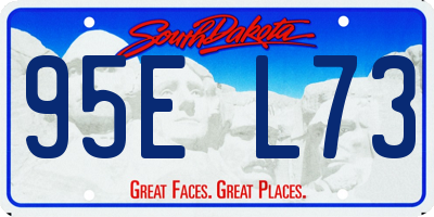 SD license plate 95EL73