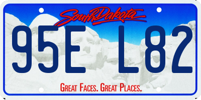 SD license plate 95EL82
