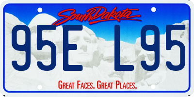 SD license plate 95EL95