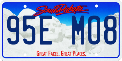 SD license plate 95EM08