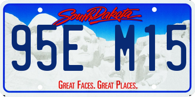 SD license plate 95EM15