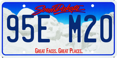 SD license plate 95EM20