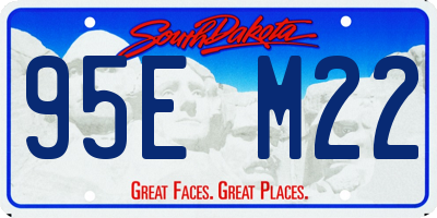 SD license plate 95EM22