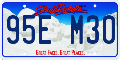 SD license plate 95EM30