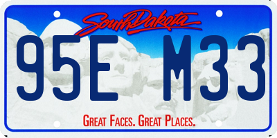 SD license plate 95EM33