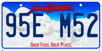 SD license plate 95EM52