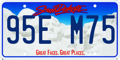SD license plate 95EM75