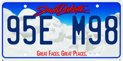 SD license plate 95EM98