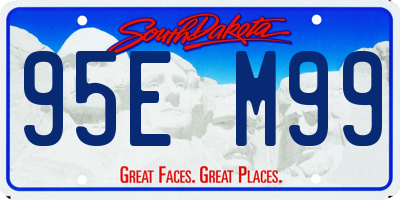 SD license plate 95EM99