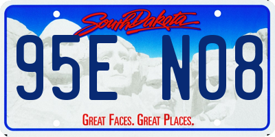 SD license plate 95EN08