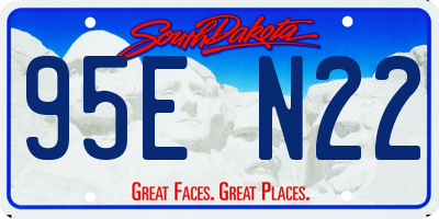 SD license plate 95EN22